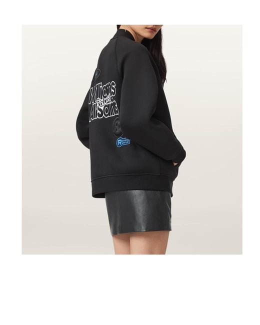 AllSaints Black Williams X Snap-Button Jacket