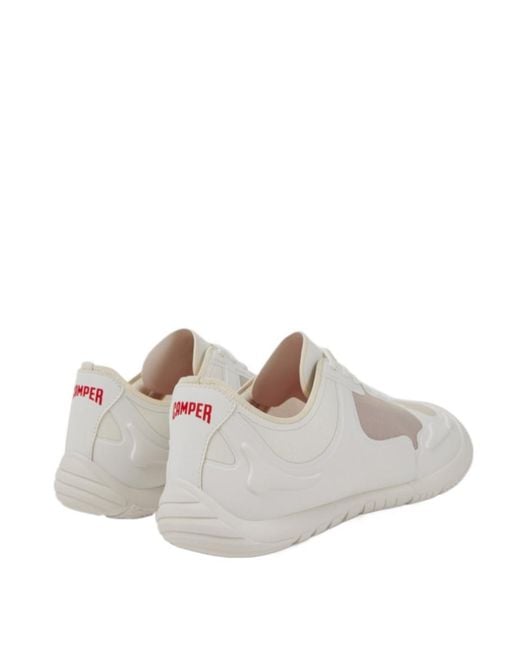 Camper White Multicolored Textile Sneakers for men