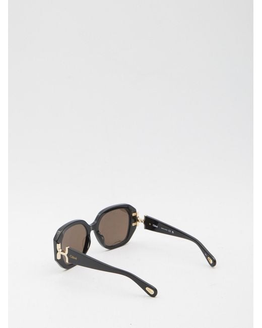 Chloé White Marcie Sunglasses
