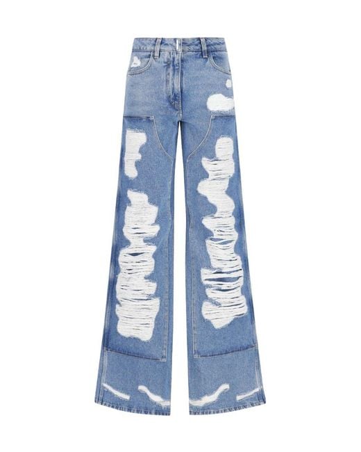 Givenchy Blue Oversized Jeans