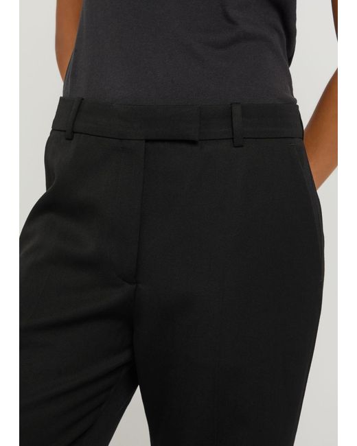 Acne Black Wool Gabardine Trousers