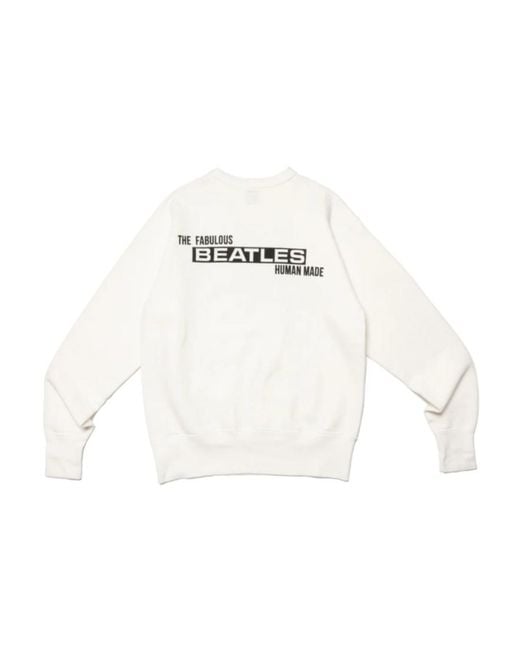 Human Made White Long-Sleeved Sweater for men