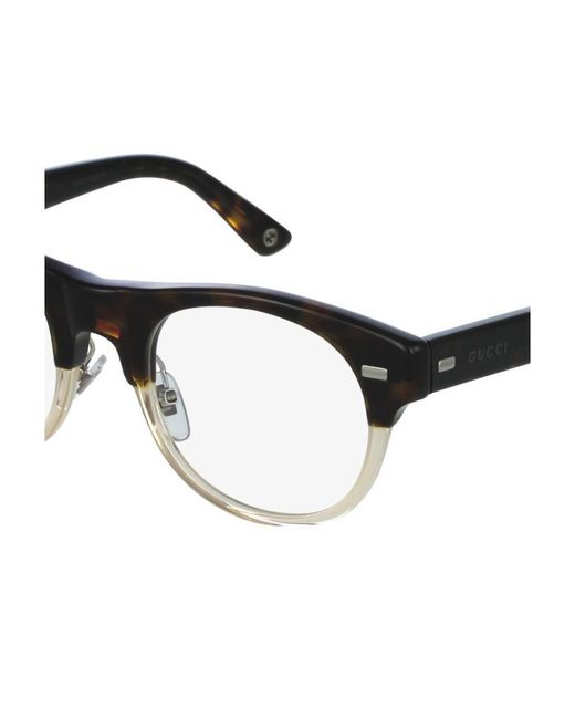 Gucci Metallic Logo Detail Flat Lens