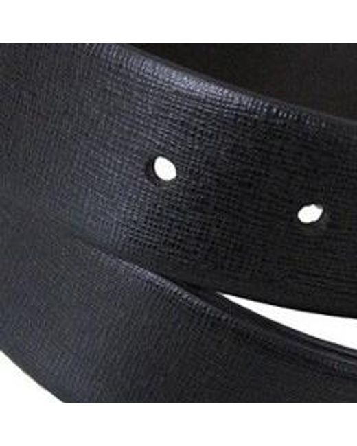 Emporio Armani Black Logo Pin Buckle Belt for men