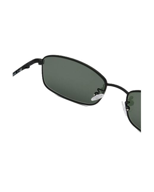 Our Legacy Green Librarian Rectangular Sunglasses for men