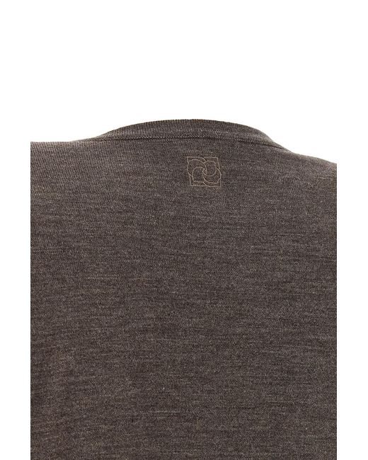 Magda Butrym Gray Long-Sleeved Sweater