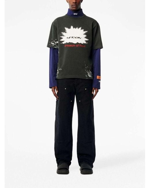 Heron Preston Blue Carpenter Wide Leg Jeans for men