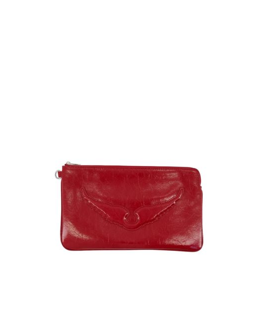 Zadig & Voltaire Red Angel Zip-Around Wallet
