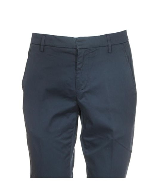 Dondup Blue Gaubert Slim Pants for men