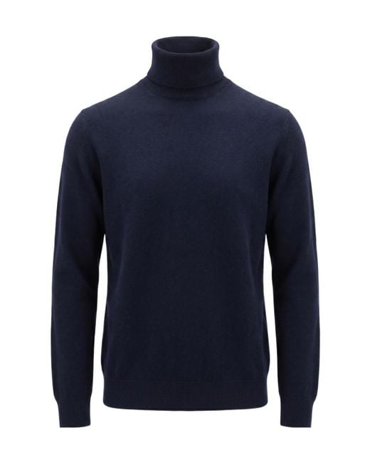 Drumohr Blue Long-Sleeved Sweater for men