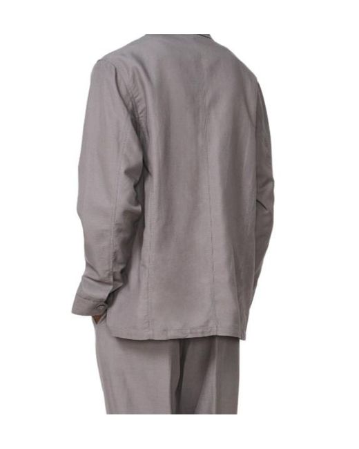 Officine Generale Gray Sycamore Overshirt for men