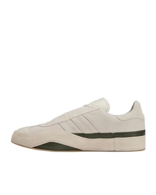 Y-3 White Gazelle Lace-Up Sneakers for men