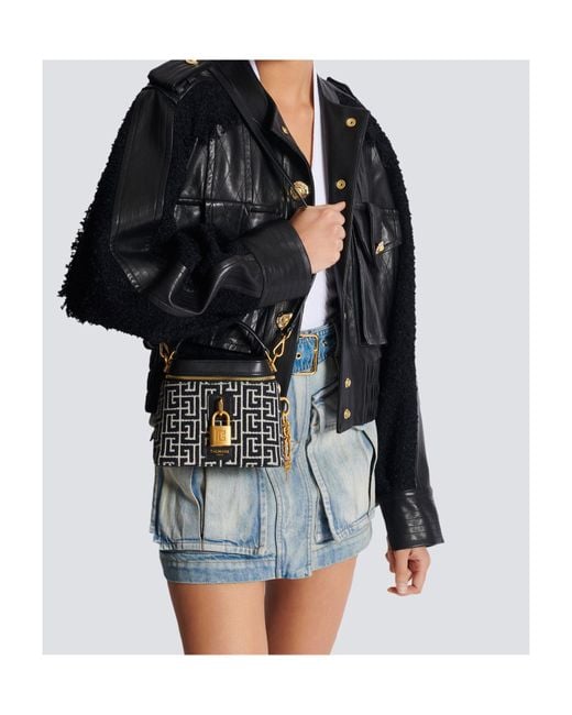 Balmain Black Pulse Vanity Bag