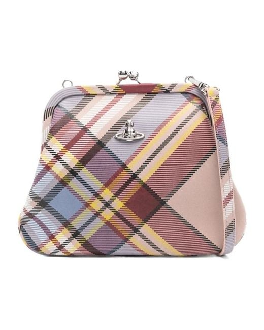 Vivienne Westwood Pink Orb Plaque Clutch Bag