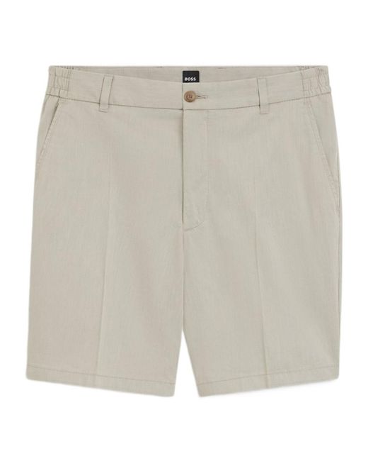 Boss Gray Belt Loop Shorts for men