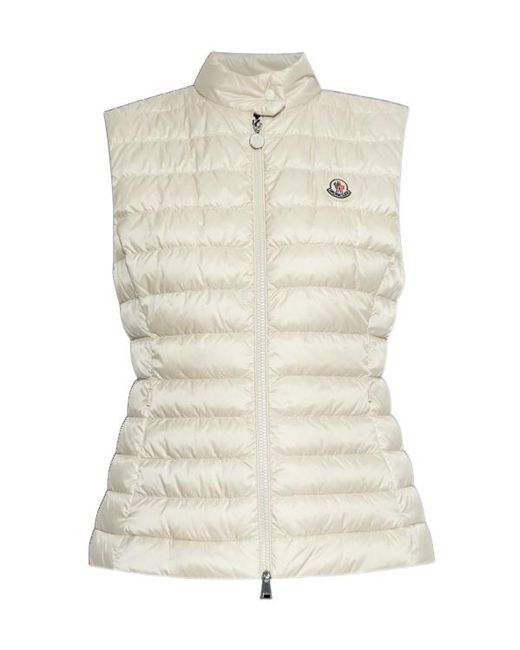 Moncler White Igens Zip-Up Quilted Gilet