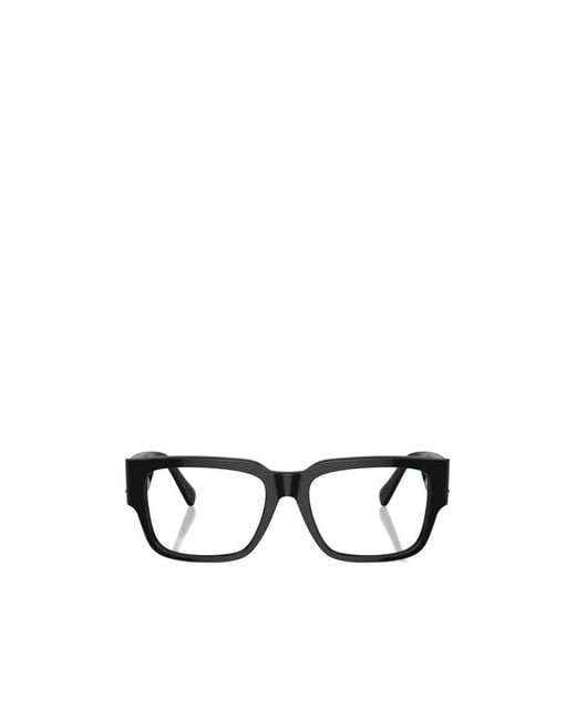 Versace White Eyewear Rectangle-Frame Glasses for men