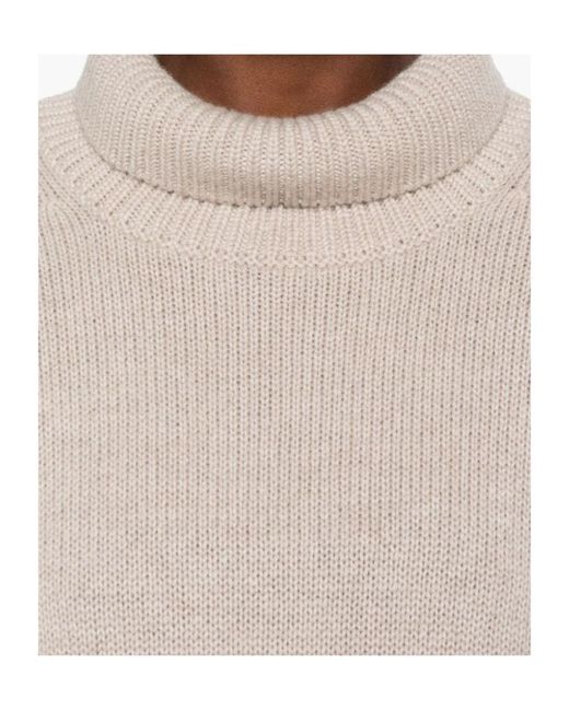 Lisa Yang White Heidi Turtle-Neck Sweater