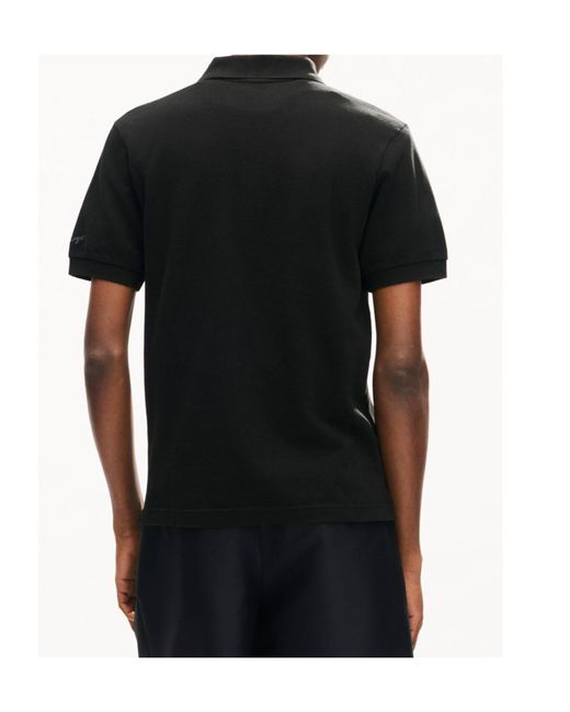 KENZO Black Jumping Tiger' Embroidered Slim Polo for men