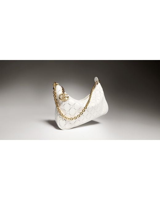 Gucci Natural Lady Lunetta Small Shoulder Bag With Chain