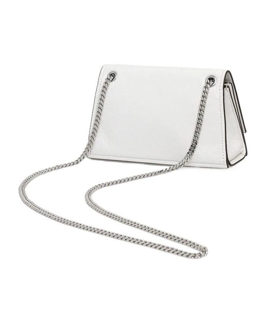 Tory Burch White Kira Small Crossbody Bag