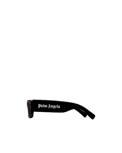 Moncler Black Crystal-Encrusted Rectangular Sunglasses for men