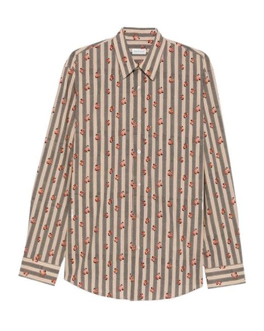 Dries Van Noten Brown Long-Sleeved Shirt for men