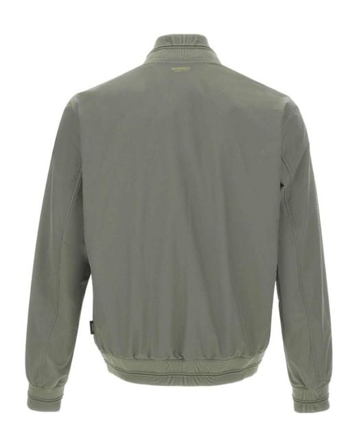 Woolrich Gray Urban Wesley Bomber Jacket for men