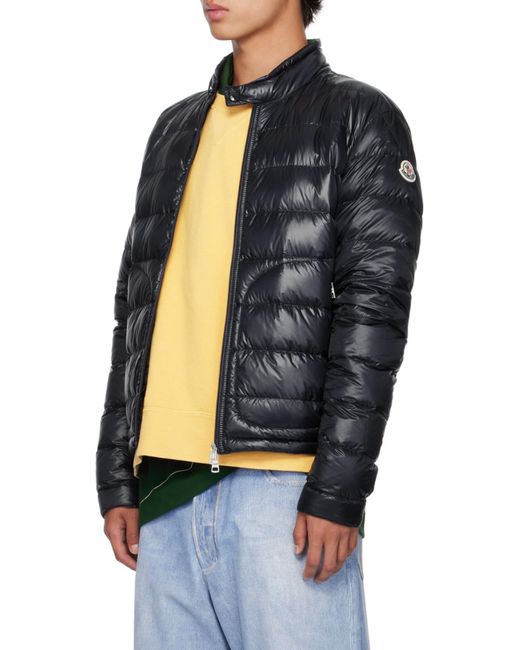 Moncler Blue Zip-Up Puffer Jacket for men
