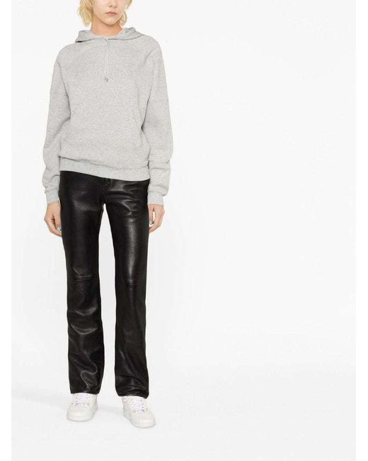 Saint Laurent Gray Premium Hoodie With Drawstring