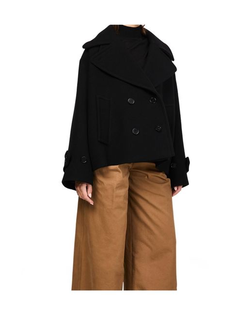 Chloé Black Collared Long-Sleeved Jacket