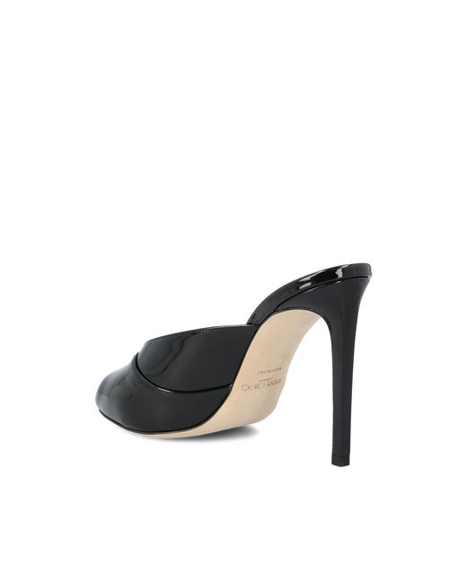 Jimmy Choo Black Brigitte Slip-On Mules