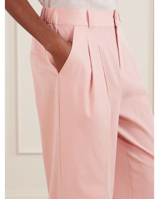 Varley Pink Jayla Twill Wide-Leg Pants