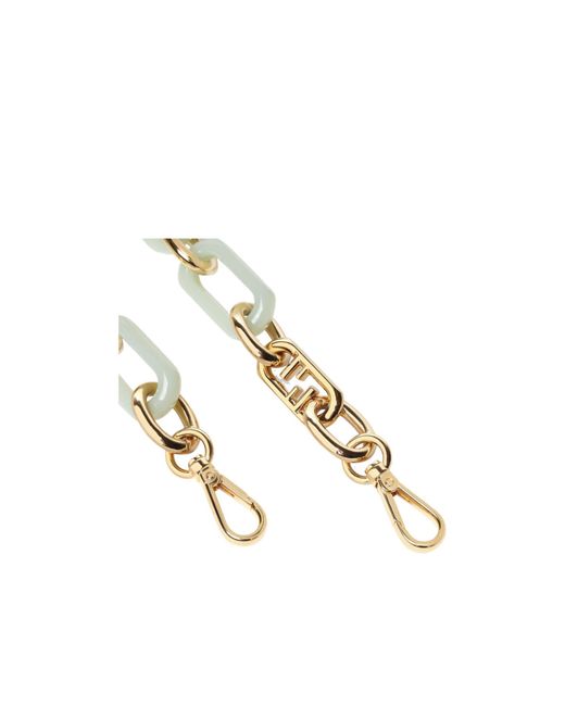 Fendi Metallic Colored Metal And Light Chain Shoulder Strap