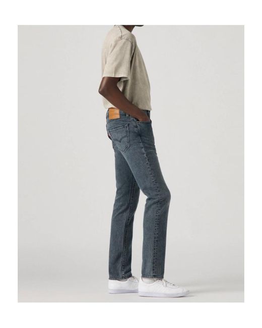 Levi's Gray 511 Logo Patch Slim-Fit Jeans for men