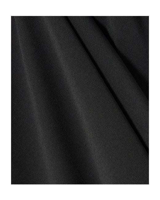 St. Agni Black Crepe Maxi Dress