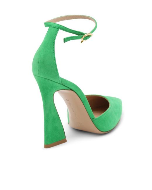 Gianvito Rossi Green Holly Slingback Pumps