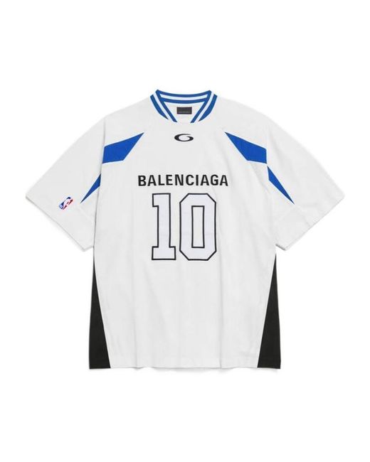 Balenciaga Multicolor Nba Collaboration Oversized T-Shirt for men