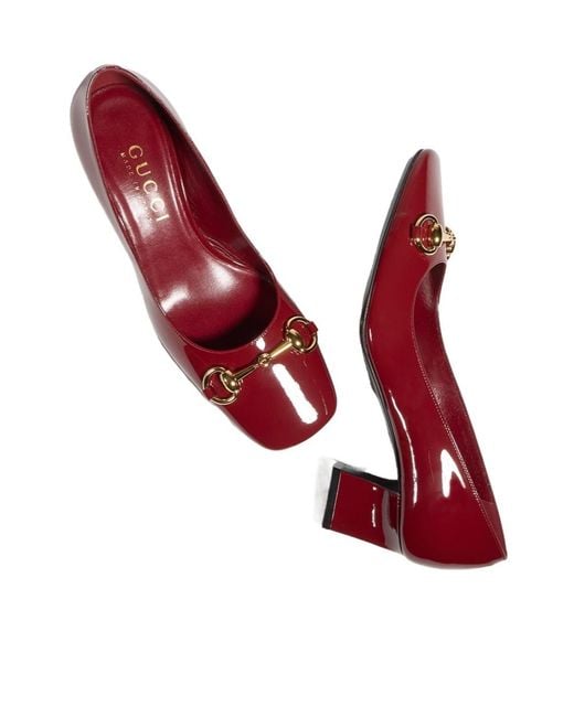 Gucci Red Signora Pump