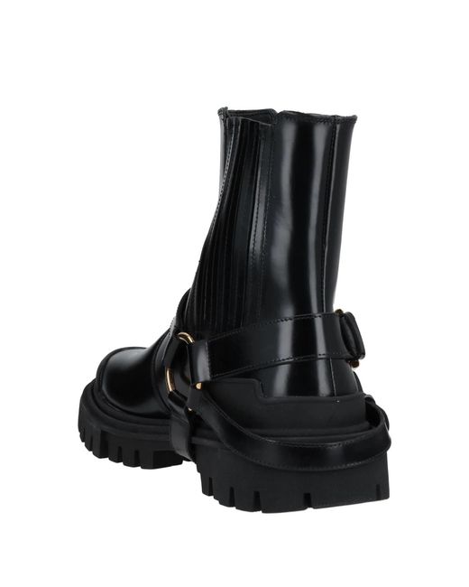 Dolce & Gabbana Black Leather Ankle Boot