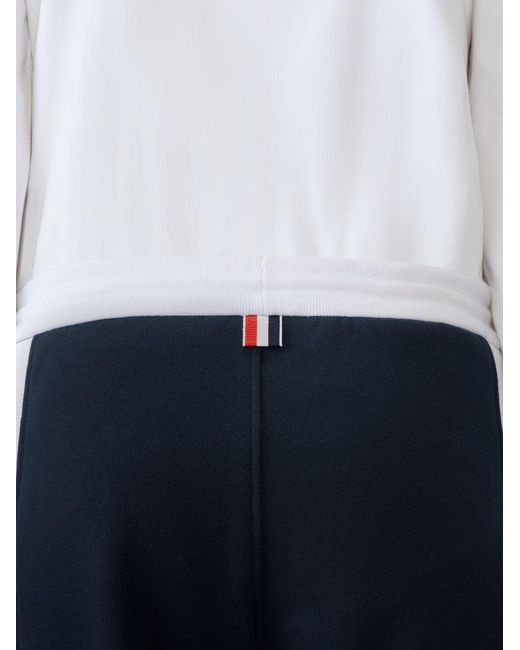 Thom Browne Blue 4 Bar-Stripe Drawstring Track Pants