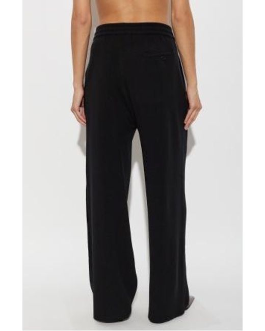 Lanvin Black Straight-Leg Knit Pants