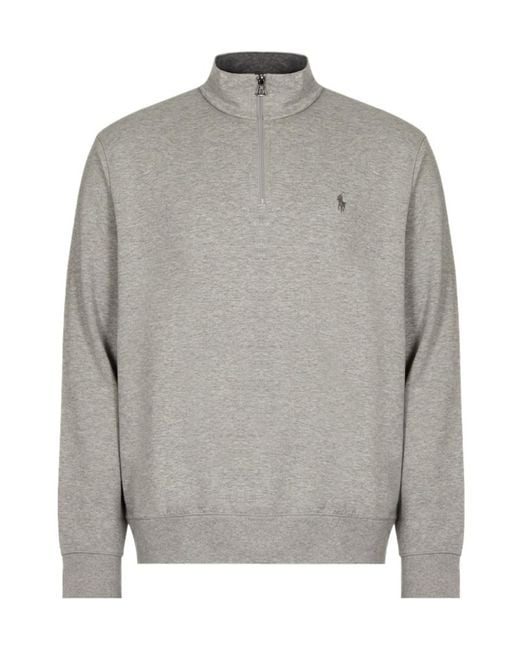 Polo Ralph Lauren Gray Embroidered Logo Sweatshirt for men