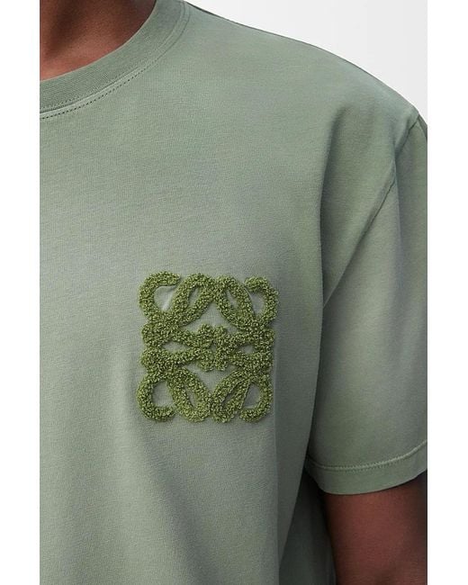 Loewe Green Relaxed Fit T-Shirt for men