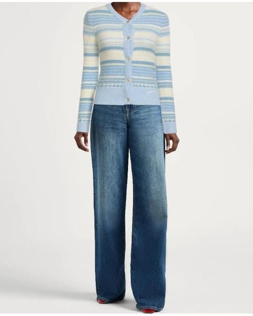 Ganni Blue Cardigans