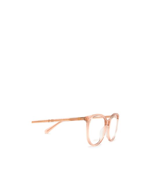 Gucci Natural Eyewear Cat-Eye Frame Glasses