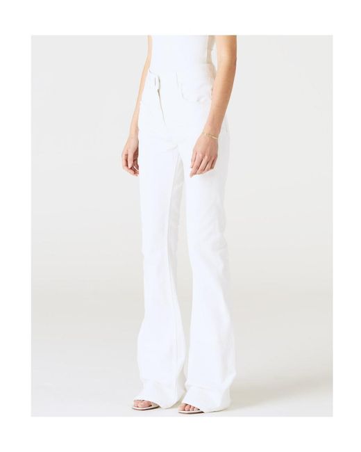 Givenchy White Bootcut Jeans