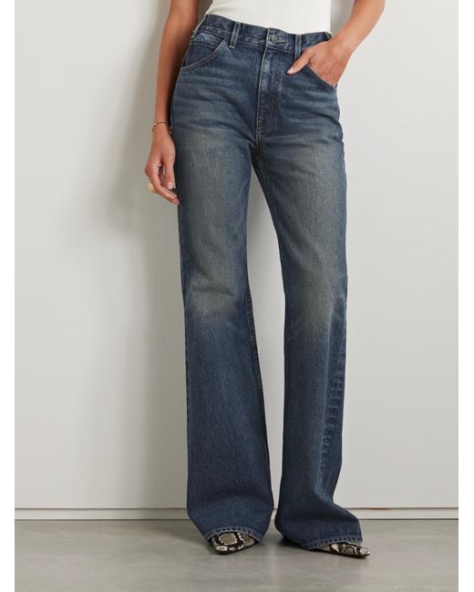Nili Lotan Blue Roe Flared Jeans