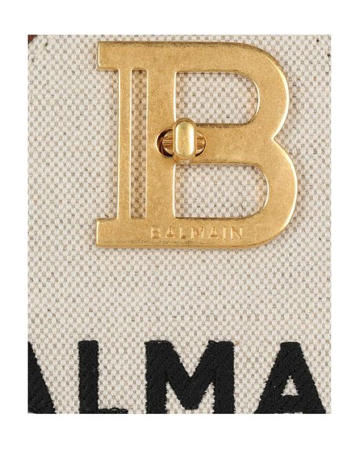 Balmain Brown B-Buzz 22 Top Handle Bag