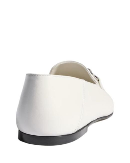Gucci White Jordaan Soft Loafer